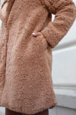 Płaszcz TEDDY - Karmel - obrazek 3