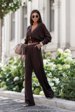 Komplet MEGGI sweterek - Brąz