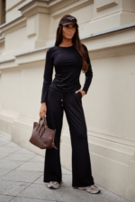 Komplet SHIRA długi rękaw - Czarny