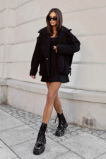 Kurtka FLUFFY - Czarny