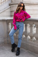 Koszula Satynowa MADDIE - Floral - obrazek 2