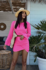 Komplet spódnica+bluzka - Różowy - obrazek 3