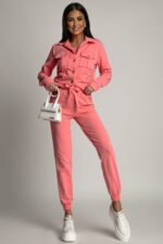 Milano 3 częściowy zestaw dresowy - Łosoś - obrazek 3