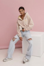 Bluza polarowa LOOM - Beż - obrazek 2