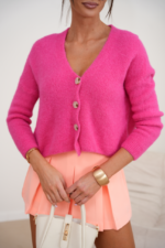 Sweterek CHARLI - Fuksja - obrazek 2
