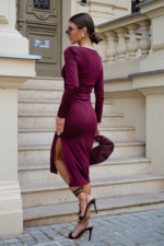 Sukienka DHALIA - Bordo - obrazek 2