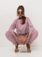 Jasnoróżowy komplet dresowy Agrafka Premium – Aniela Maison