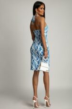 Sukienka Vietnam - Niebieska