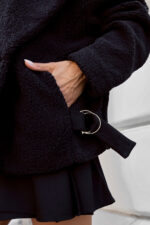 Kurtka FLUFFY - Czarny - obrazek 3