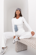 Komplet SHIRA długi rękaw - Ecru - obrazek 3