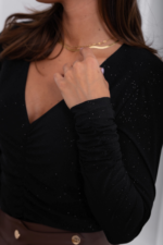 Body Iris świąteczny błysk - Czarne - obrazek 2