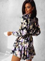 Sukienka Anna - Fioletowy Kwiat - obrazek 2