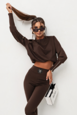 Brązowy komplet dresowy Premium Agrafka – Aniela Maison