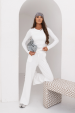 Komplet SHIRA długi rękaw - Ecru