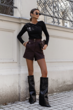 Bluzka MONNA - Czarna - obrazek 3