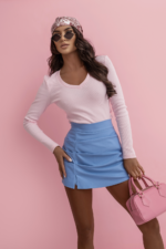 Bluzka ZURI - Jasny róż - obrazek 4