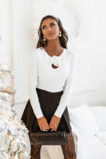 Bluzka POPPY - Ecru - obrazek 3