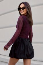 Sukienka CHERRY - Burgundy Claws