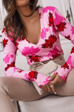 Bluzka Essie - Red on pink - obrazek 3