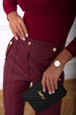 Cygaretki skórzane GAIL - Bordo - obrazek 3