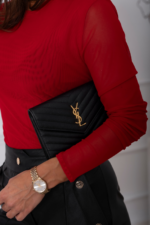 Bluzka tiulowa Blake - Czerwona - obrazek 3