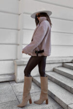 Kurtka FLUFFY - Taupe - obrazek 4