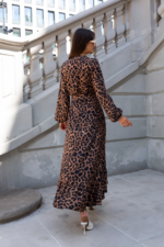 Sukienka "ANNA" długa - Panterka - obrazek 2