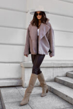 Kurtka FLUFFY - Taupe - obrazek 2