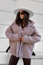 Kurtka FLUFFY - Taupe