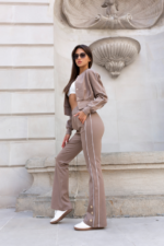 Komplet premium z dzwonami i wypustkami - Beżowy - obrazek 2