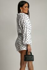 Komplet MOLLY muślin - Czarne kropki - obrazek 3