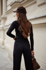 Komplet SHIRA długi rękaw - Czarny - obrazek 2