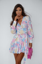 Sukienka "ANNA" krótka - Fiori Pastello