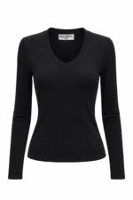 Bluzka ZURI - Czarny - obrazek 2