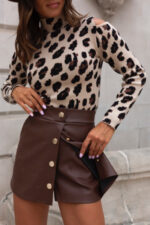 Spódniczko-spodenki DEMI - Brązowe - obrazek 2