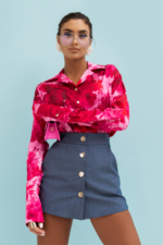 Spódnico-spodenki BLISS denim - Niebieski - obrazek 5