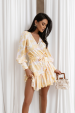 Sukienka ANNA - Vibrant yellow - obrazek 2